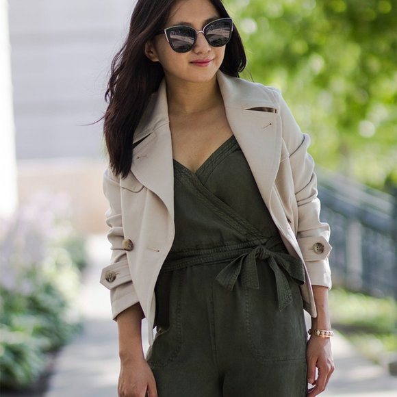 Abercrombie & Fitch Wrap-Front Utility Jumpsuit - Picture 2 of 5